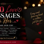 1000 love messages for her to make her cry