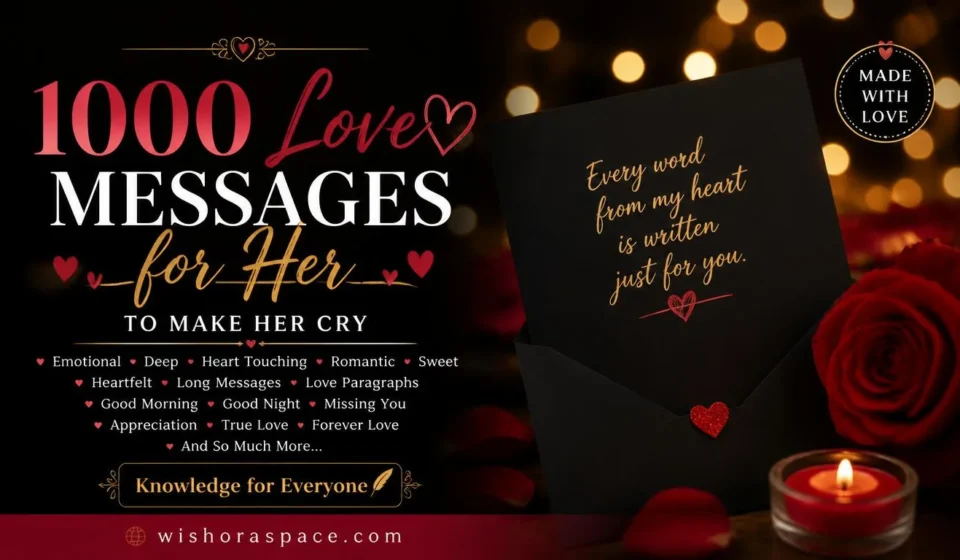 1000 love messages for her to make her cry