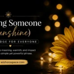 calling someone sunshine