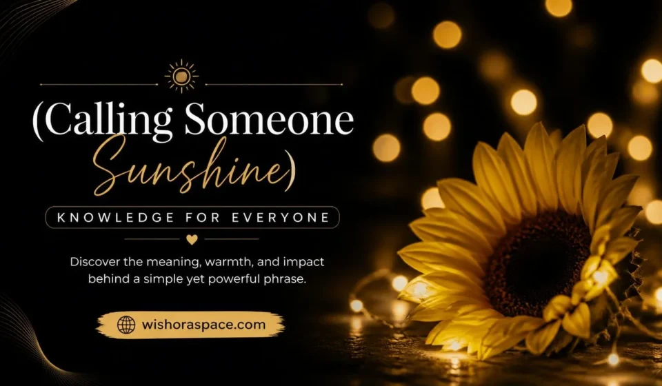 calling someone sunshine