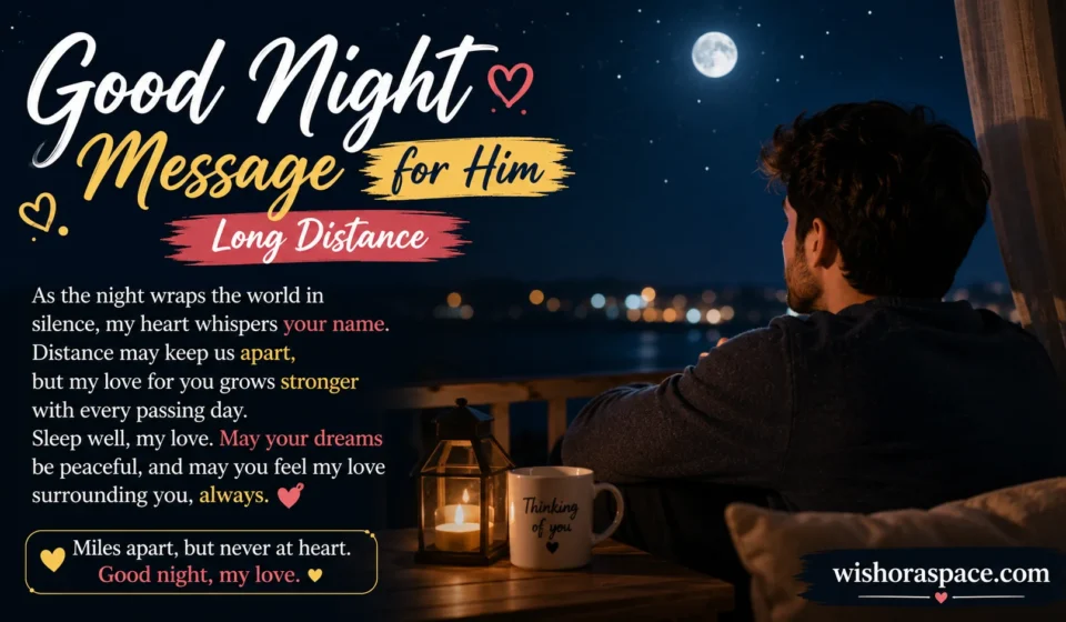 good night message for him long distance