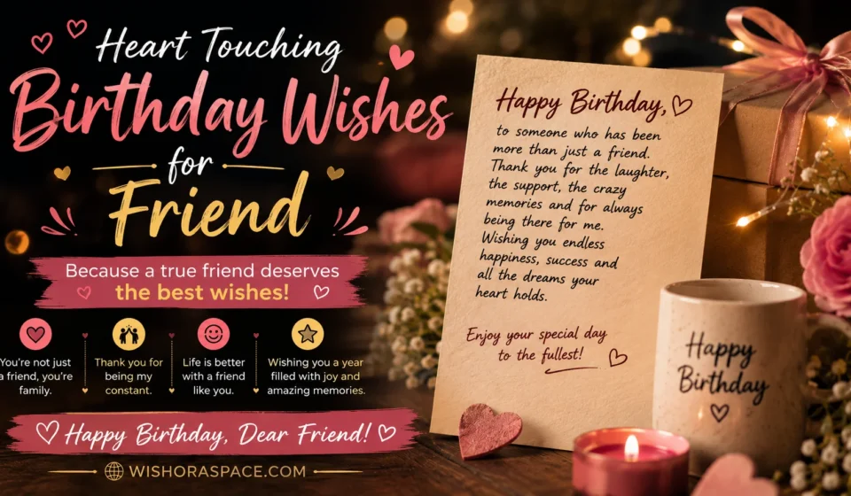 heart touching birthday wishes for friend