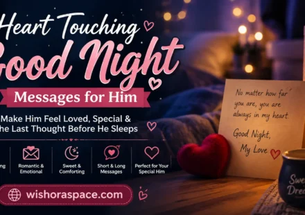 heart touching good night messages for him