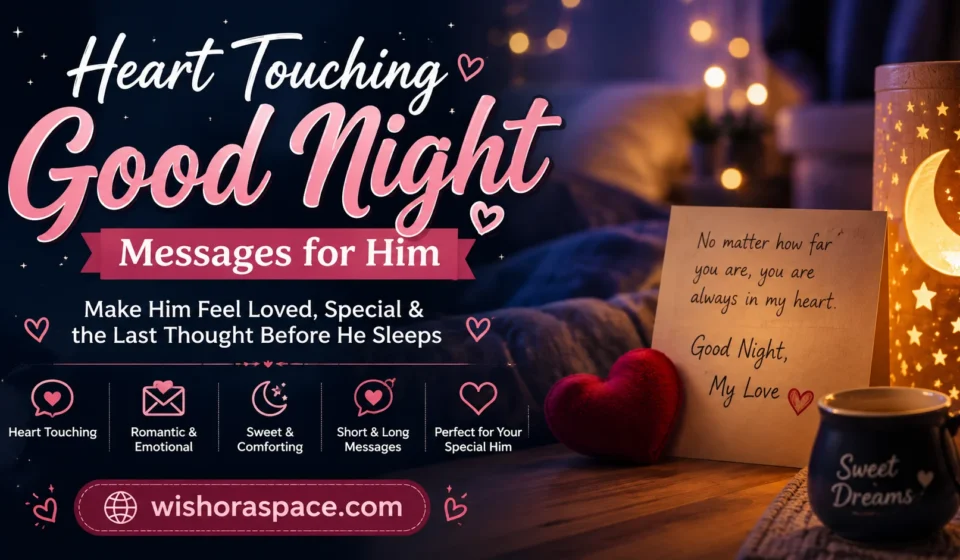 heart touching good night messages for him