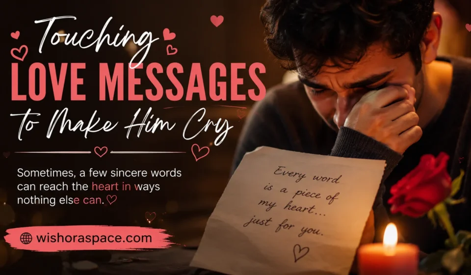 touching love messages to make him cry