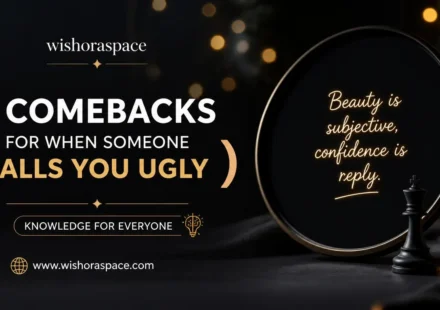 comebacks for when someone calls you ugly