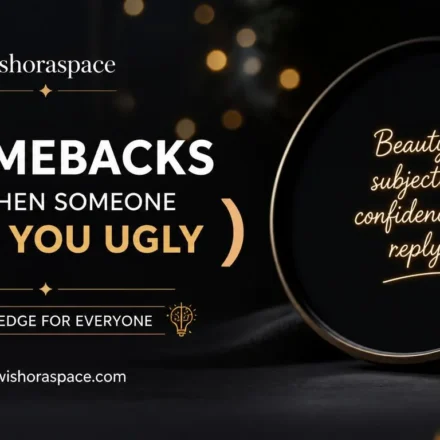 comebacks for when someone calls you ugly