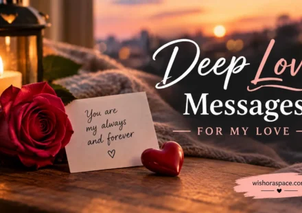 Deep Love Messages for My Love