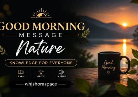 good morning message nature