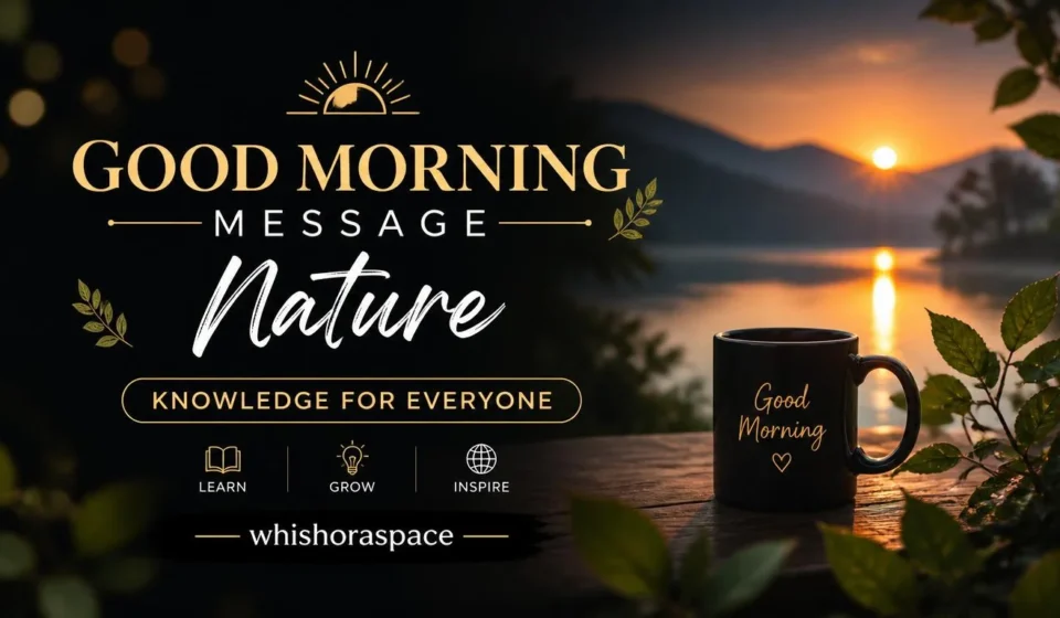 good morning message nature