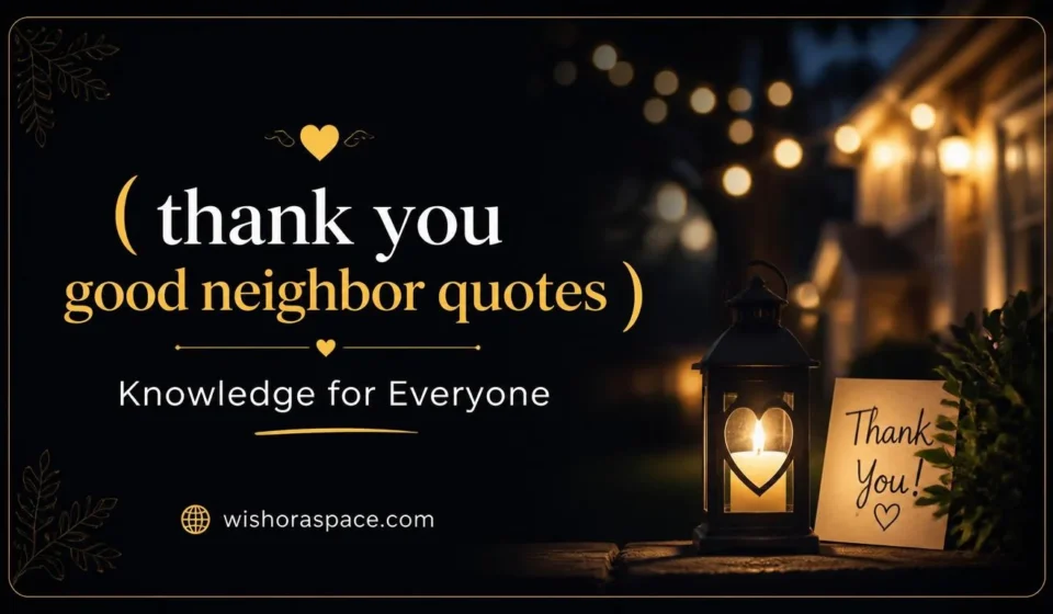 thank you good neighbor quotes