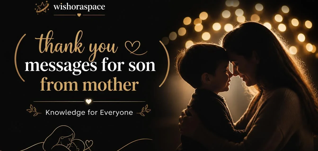 thank you messages for son from mother