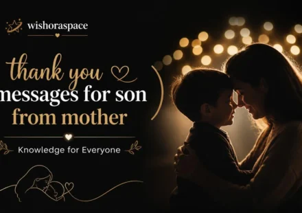 thank you messages for son from mother