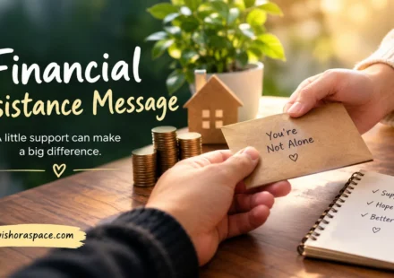 financial assistance message