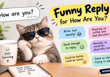 funny reply for how are you